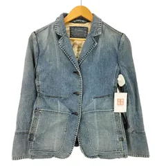 マリテフランソワジルボー MARITHE FRANCOIS GIRBAUD 90-00S 製品染め シングルブレスト 3B デニム テーラードジャケット レディース import：S のサムネイル