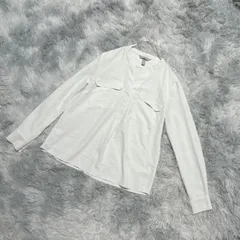 【H&M】エイチアンドエム  ブラウス【EUR 32P】上品  エレガント   白系  ホワイト【送料無料】