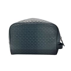 【真贋判定済】GUCCI グッチ マイクログッチシマ クラッチ 419775 ブラック レディースバッグ B0429KQRL3