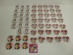 ときメモgs3 ハート形缶バッジ ブロマイド風カード コンプリートセット