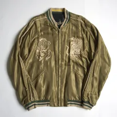 【美品】TAILOR TOYO【TT13756/ リバーシブル スカジャン】 L スーベニア ジャケット 刺繍 サテン テーラー東洋 25100374