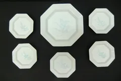 【未使用品】和皿揃　吉峰作　八角皿　6客　大皿1枚　小皿5枚