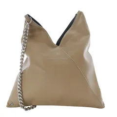 マルジェラMM6 SB6WD0012 P481 ベージュレザーバッグ