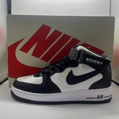 NIKE 2022 x STUSSY AIR FORCE 1 '07 MID SP BLACK AND LIGHT BONE 26.5cm DJ7840-002 ナイキ ステューシー エアフォースワンミッド ブラックアンドライトボーン スニーカー 南堀江店