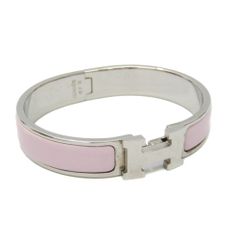✨美品✨HERMES エルメス バングル クリックH シルバー×ピンク H金具