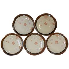 たち吉🍽 桜皿5枚セット 直径約16cm🥢美味しい料理が一段と映える上品な桜柄🌸有名ブランド 一番使われる大きさの高級皿✨