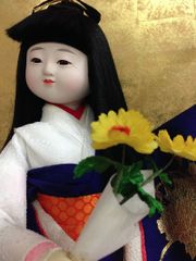 雛人形　久月作　ひな人形　ケース入り　浮世人形　花娘  極美品