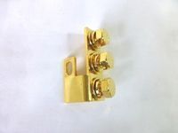金メッキ 3点アーシング　ターミナル 3穴式