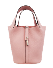 【新品】エルメス HERMES ハンドバッグ ピコタンロックPM　トリヨン　ローズサクラ　SV金具　W刻印