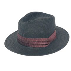 未使用品 SORBATTI ソルバッティ ハット 帽子 M  ブラック ペーパー ユニセックス  帽子 服飾小物　240001139333