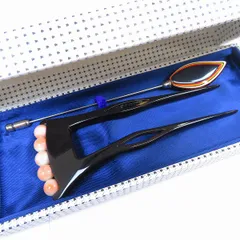 #ae かんざし 珊瑚 サンゴ 鼈甲 べっ甲 簪 和装 和服 着物 留め袖 留袖 ヴィンテージ アンティーク 419135 k01