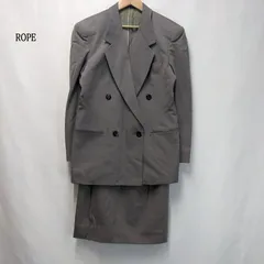 ROPE ロペ レディース セットアップ （テーラードジャケット+タイトスカート） グレー  肩パット入り