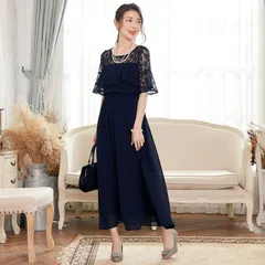 パーティードレス ドレス ロングワンピース シフォン ドレス ドレスワンピース 総レース ロング丈 結婚式 披露宴 二次会 20代 30代 40代 レディース フォーマル 春 夏 秋 冬 お呼ばれcuiying110