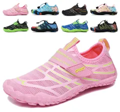 [ziitop] マリンシューズ キッズ ウォーターシューズ 子供 軽量 通気 速乾 滑り止め シュノーケリング 男の子 女の子 ビーチサンダル アクアシューズ シュノーケリング 水用靴 水陸両用 携帯便利