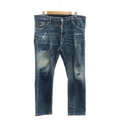 【中古】股下破れ)DSQUARED2 SEXY TWIST JEANS デニムパンツ サイズ50 青[91]