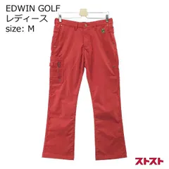 EDWIN GOLF エドウィンゴルフ ストレッチパンツ レッド系 M [240001865448]