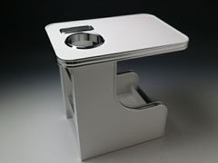 C25セレナ(05/5～) センターテーブル ホワイト WHｘフルメッキ