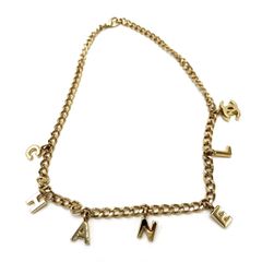 【K708】CHANEL（シャネル）/シャネルモチーフ/ネックレス/02 A/ココマーク/ロゴ/GP/ゴールド/アクセサリー