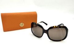 TORY BURCH トリーバーチ　サングラス　メガネ　べっ甲　柄　ブラウン ケース付き