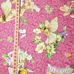 USAコットン　michael miller　フェアリー　ダークピンク　約53cm×約50cm（カット済）　FB-2950