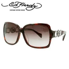 エドハーディー サングラス EdHardy ROSES LONG STEM レッドホーン/ブラウングラデーション UVカットのサムネイル