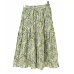 【美品】KURASHI &Trips ペイズリー柄　ロングスカート　ティアード DAY CLOSET スカート レディース ペイズリー柄ロングスカート