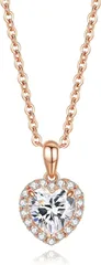 37.2°C ネックレス レディース 人気 ハート 18K コーディングシルバー925 スワロフスキー 金属アレルギー対応ネックレス “輝き心” 女性へのプレゼント 高級ギフトボックス付きネックレスアクセサリー　s9151