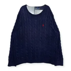 ポロ Ralph Lauren(ラルフローレン) ケーブル編み ニット セーター Tシャツ