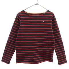 アーノルドパーマー ボーダー ボートネック 長袖 Tシャツ 2 ネイビー×レッド Arnord Parmer バスクシャツ カットソー レディース 【中古】  【230204】