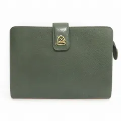 #anb ラルフローレン RalphLauren セカンドバッグ 緑系 レザー 馬モチーフ ユニセックス [940885]のサムネイル