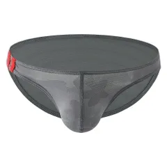 ブリーフ ショーツ メンズ ビキニブリーフ セクシー ツルツル メッシュ 立体縫製 速乾 ローライズ シンプル 柄物 豹 スポーツ 大きいサイズ M-3L 黒 緑 ms-003