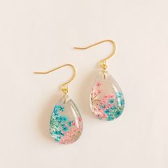 No.30 ハンドメイド ドライフラワー ピアス