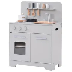 [オーエスジェイ] [食品衛生法適合検査済] おままごとキッチン 木製 組立式 調理器具付き セット おままごと おもちゃキッチン ミニキッチン 子