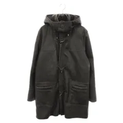 BALMAIN (バルマン) 北川タグ トグルボタン ラムレザー フード付きムートンファーコート ブラウンのサムネイル