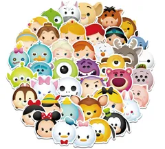ディズニーステッカー ディズニー ツムツム TSUM TSUM ウォルト・ディズニー ウォールスッテッカー 壁紙シール wallsticker disney 3～6cm*50枚セット　JD1