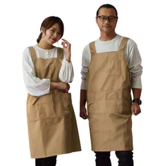 新品 [HoowLet フーレット] エプロン 大きいサイズ h型 エプロン ゆったりめ ビッグサイズ BIG 男女兼用 LL 3L おしゃれ レディース メンズ DIY アウトドア カフェ 保育士 介護 ポケット シンプル ツイル ペン差し付き