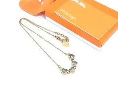 Folli Follie フォリフォリ ラインストーン ハート クローバー ネックレス チョーカー アクセサリー レディース ゴールド系 DK2124