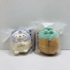 스미코구라시 이치 반 쿠지 ~나이트 애니멀 파크에 오신 것을 환영합니다~ C상 봉제인형 마스코트 고양이·돈까스 2종 세트 [G0340-007]110