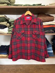 70s PENDLETON wool board shirt made in USA