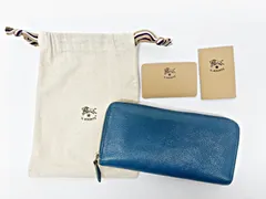 イルビゾンテ 長財布 ラウンドファスナー ブルーデニム SZW046 PV0001 BL315 IL BISONTE R2510-057