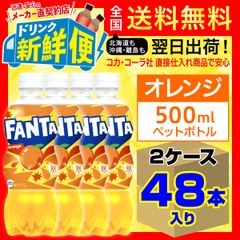 ファンタオレンジ 500ml 24本入 x2ケース（計48本）/076401C2