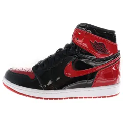 NIKE (ナイキ) IR JORDAN 1 HIGH OG Patent Bred 555088-063 エアジョーダン1 パテントブレッド ハイカットスニーカー シューズ レッド/ブラック US8/26cm