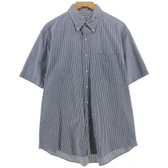 古着 ブルックスブラザーズ Brooks Brothers SPORT SHIRT 半袖 ボタンダウン ストライプシャツ メンズL相当/eaa536545