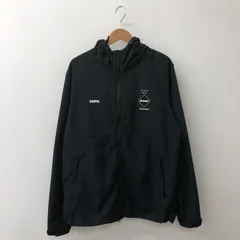 【美品】　ＸＬ　FCRB ナイロンジャケット　バックロゴ　ブルゾン　ブラック プラダ Re Nylon リ ナイロン 23AW ナイロン ボンバージャケット