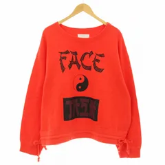ファセッタズム FACETASM スウェット トレーナー 長袖 裏起毛 プリント 00 赤 レッド MRC-SW-U02 /KUのサムネイル