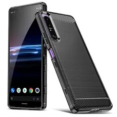 Xperia 1 III ケース耐衝撃 TPU 衝撃吸収 SOG03/SO-51B カバー シリコン 薄型 軽量 擦り傷防止 指紋防止 スリム 耐久 携帯便利 柔軟 カメラ保護 ソニーエ Xperia 1 III スマホケース 黒Q057-xp 1 III 0