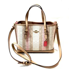 極美品✨COACH 2WAY ショルダーバッグ シグネチャー モリートート Brandol / COACH コーチ ショルダーバッグ シグネチャー