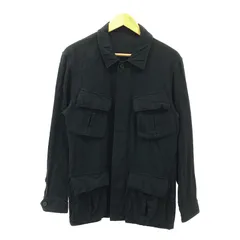 SHINYA / シンヤ | pitohui black cotton silk flannel / コットン シルク ジャングルファティーグジャケット | 2 | ブラック | メンズ