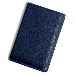 エルメス H セリエ ヴェルソ カードケース パスケース 名刺入れ 定期入れ シェブル シェーブルミゾール レザー ブルーインディゴ ブルーイドラ ネイビー 紺 青 B刻印 HERMES（中古）