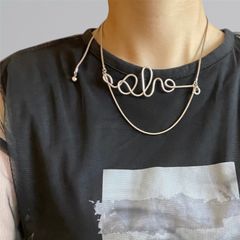 nuance line curve necklace _ニュアンス ライン カーブ ネックレス